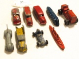 Lot of 9 Miniature Tootsietoy Vehicles