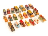 Lot of 20 Miniature Wooden Cars