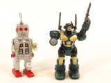 Lot of 2 Robots, Battery and Wind Up