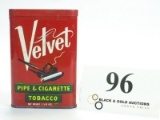 Velvet Lithograph Pocket Tobacco Tin