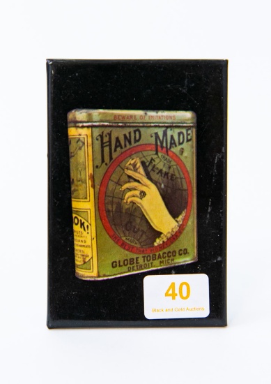 Advertising mirror: Hand Made tobacco