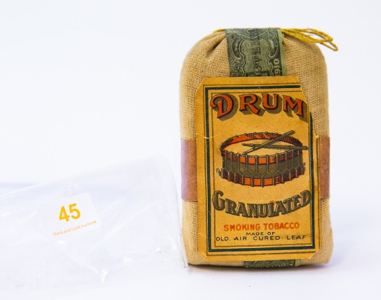 Drum Granulated sealed tobacco pouch