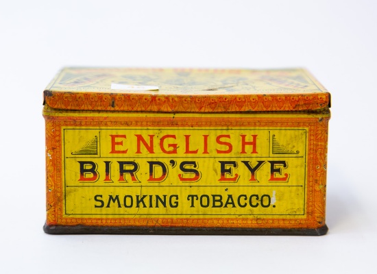 English Bird's Eye tobacco tin