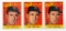 1958 Topps #485 Ted Williams All-Star cards (3)