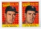 1958 Topps #485 Ted Williams All-Star cards (2)