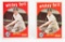 1959 Topps #430 Whitey Ford (HOF)--lot of 2