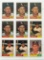 1961 Topps Hall of Famers sheet--Lot of 9