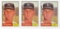 1961 Topps #260 Don Drysdale (HOF)--lot of 3