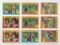 1961 Topps World Series subset--lot of 9 cards