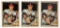 1962 Topps #30 Eddie Mathews (HOF)--lot of 3