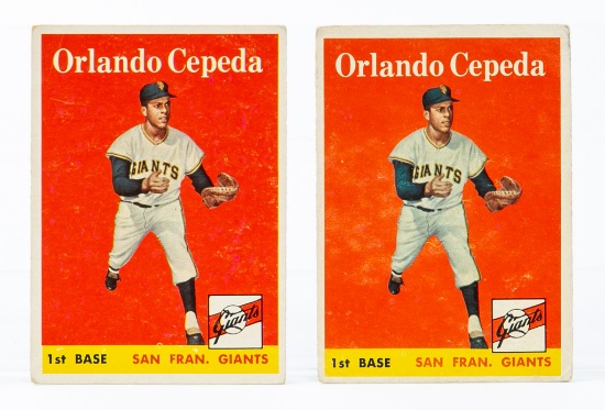 1958 Topps #343 Orlando Cepada (HOF) Rookie (2)