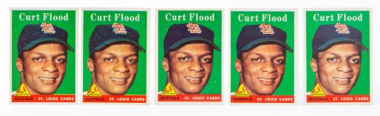 1958 Topps #464 Curt Flood Rookie (5), better