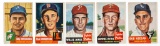 1953 Topps (5 card lot)