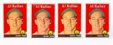 1958 Topps #70 Al Kaline (HOF) 4-card lot