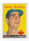 1958 Topps #187 Sandy Koufax (HOF)