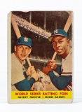 1958 Topps #418 WS Batting Foes, Mantle, Aaron