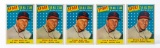 1958 Topps #476 Stan Musial All-Star card-lot of 5