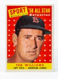 1958 Topps #485 Ted Williams All-Star card