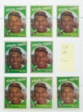 1959 Topps #390 Orlando Cepeda (HOF)--lot of 8