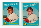 1959 Topps #150 Stan Musial (HOF)--lot of 2