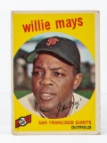 1959 Topps #50 Willie Mays (HOF)--lesser condition