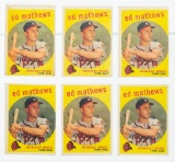 1959 Topps #450 Eddie Mathews (HOF), lesser cond