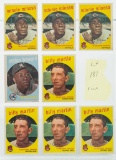 1959 Topps #80 Minoso; #295 Martin; #395 Howard