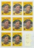 1959 Topps #420 Rocky Colavito--lot of 8