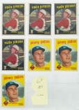 1959 Topps #448 Pinson (4) and #495 Podres (3)