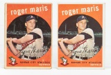 1959 Topps #202 Roger Maris (2), lesser condition