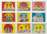 1959 Topps Combo cards subset--lot of 9