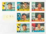 1960 Topps Hall of Famers (7), lesser condition