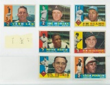 1960 Topps Star Card lot--sheet of 7 cards