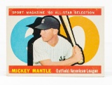 1960 Topps #563 Mickey Mantle (HOF) All-Star card