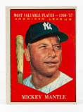 1961 Topps #475 Mickey Mantle MVP (HOF)