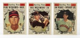 1961 Topps All-Star cards (high Series)--lot of 3