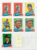 1961 Fleer Baseball Greats Star cards--lot of 7