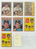 1962 Topps Hall of Fame Pitchers lot--7 cards