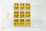 1962 Topps N.L. Leaders cards--lot of 9