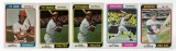 1974 Topps Hall of Fame Outfielders--5 cards