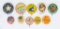 Lot: 10 asstd advertising pinbacks