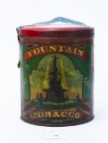 Fountain Tobacco cylindrical container