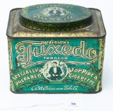 Tuxedo oval top tobacco tin