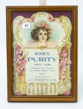 1901 Bode's Purity Fruit Gum calendar