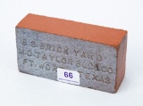 Salesman's sample B.S. Brick Yard brick