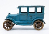 Blue cast iron coupe, vintage