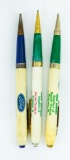 Lot: 3 mechanical advertising pencils
