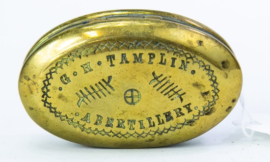 G.H. Tamplin/Abertillery small oval box