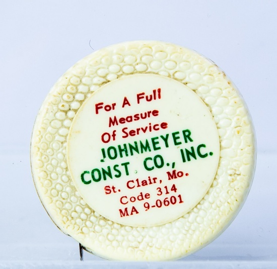 Johnmeyer Const Co adv tape measure