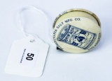 Lewis Lye celluloid adv tape measure